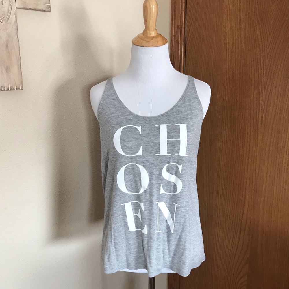 Heather Grey “Chosen” Tank Size Small